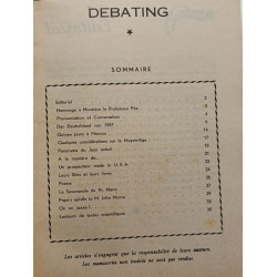 Debating - revue des étudiants germanistes 1957-1958