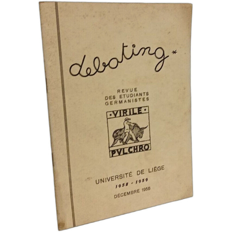 Debating - revue des étudiants germanistes - Décembre 1958