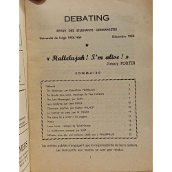 Debating - revue des étudiants germanistes - Décembre 1958