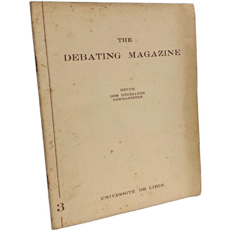 Debating - revue des étudiants germanistes Ve année n°3 1948-1949