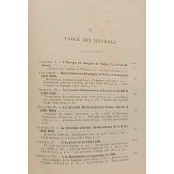 Histoire Contemporaine 1815-1920