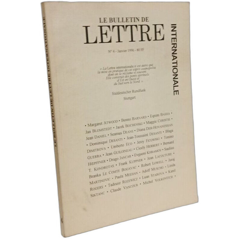 Le bulletin de lettre internationale - n°4 janvier 1996