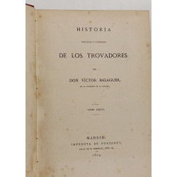 Historia de los trovadores - TOME I à VI