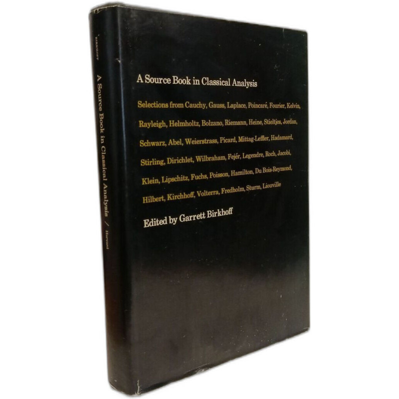 A Source Book in Classical Analysis