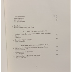 Cultural Poetics in Archaic Greece: Cult Performance Politics
