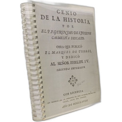 Genio de la historia por el P. F. Geronimo de S. Joseph carmelita...