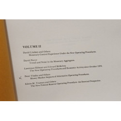 New Monetary Control Procedures - VOLUME I et II++95