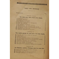 La Chimie au Laboratoire et à l'Usine dans la Nature et dans la Vie