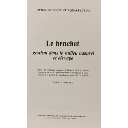 Le brochet : gestion dans le milieu naturel et élevage