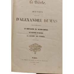 Oeuvres complètes d'alexandre dumas - troisième serie - le...