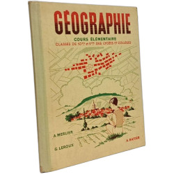 GEOGRAPHIE- COURS ELEMENTAIRE- CLASSES DE 10e ET 9e DES LYCEES ET...
