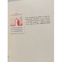Exposition Gennevilliers à travers les âges Mars- Avril 1953