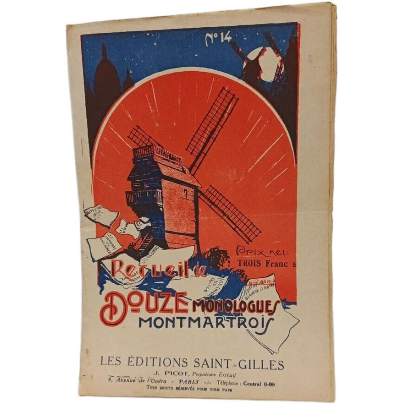 Recueil de douze monologues montmartrois N°14