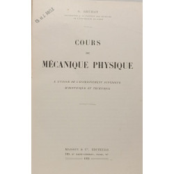 Cours de mécanique physique