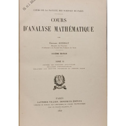 Cours d'analyse mathématique (3 Tomes)
