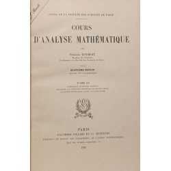Cours d'analyse mathématique (3 Tomes)