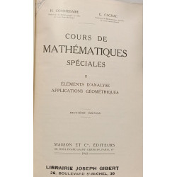 Cours de mathématiques spéciales (2 Tomes) - 1 - elements...