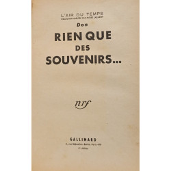 Rien que des souvenirs