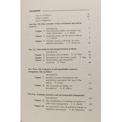 Economics of environmental and natural resources policy