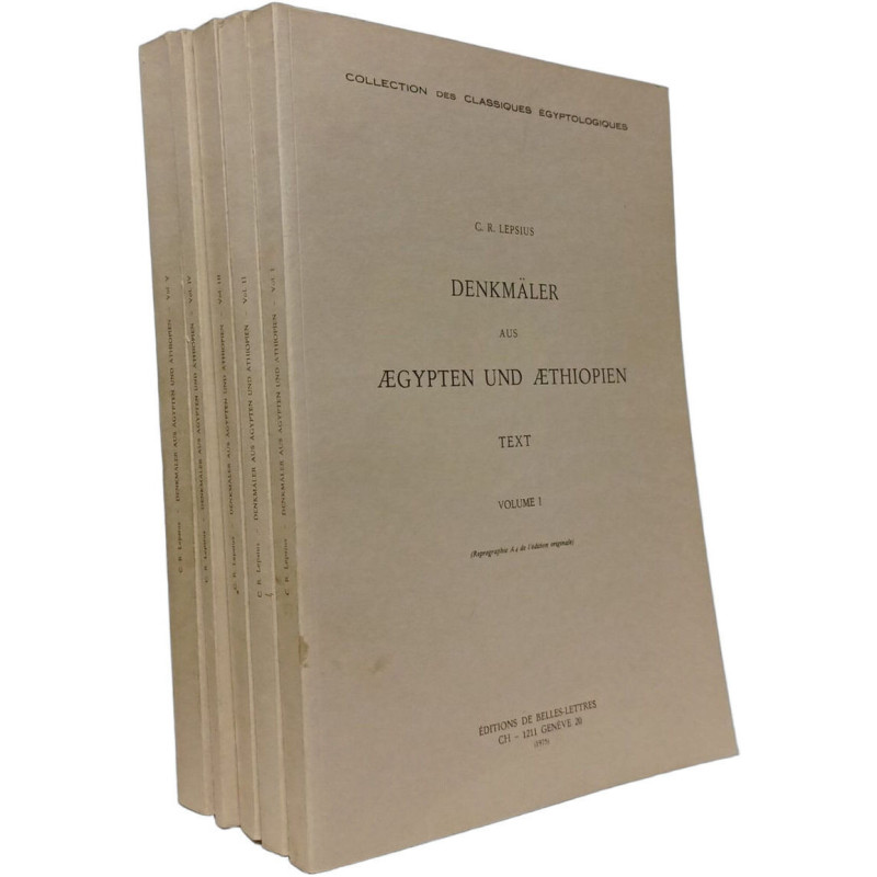 Denkmäler aus Aegypten und Aethiopen - VOLUME I II III IV V