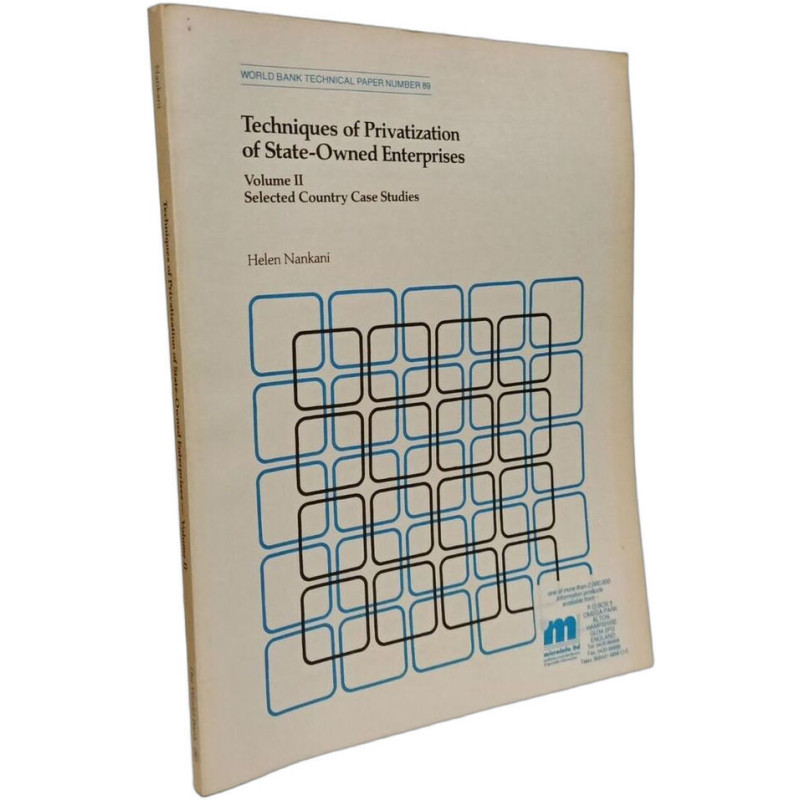 Techniques of Privatization of State-Owned Enterprises: Selected...
