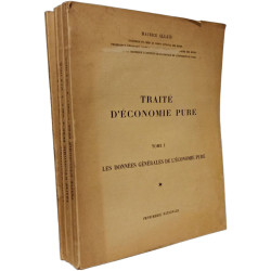 Traité d'économie pure - TOME I II III IV (tome V en fac simile)