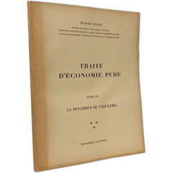 Traité d'économie pure - TOME I II III IV (tome V en fac simile)