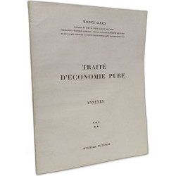 Traité d'économie pure - TOME I II III IV (tome V en fac simile)