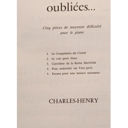 Cinq légendes oubliées... - cinq pièces de moyenne difficulté pour...