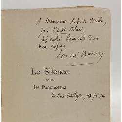 Le Silence sous les Panonceaux - avec hommage de l'auteur
