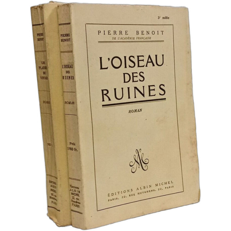 L'oiseau des ruines (1947) + les plaisirs du voyage (1950)--- 2 livres