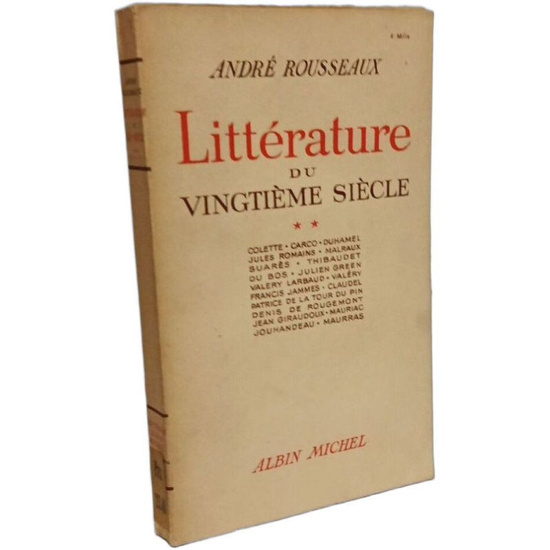Littérature du vingtième siècle - TOME II