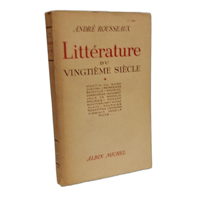 Littérature du vingtième siècle - TOME 1