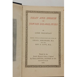Essay and Speech on Jewish Disabilities