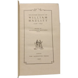 Selected Essays of William Hazlitt
