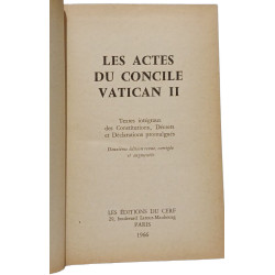 Les actes du Concile Vatican II - textes intégraux