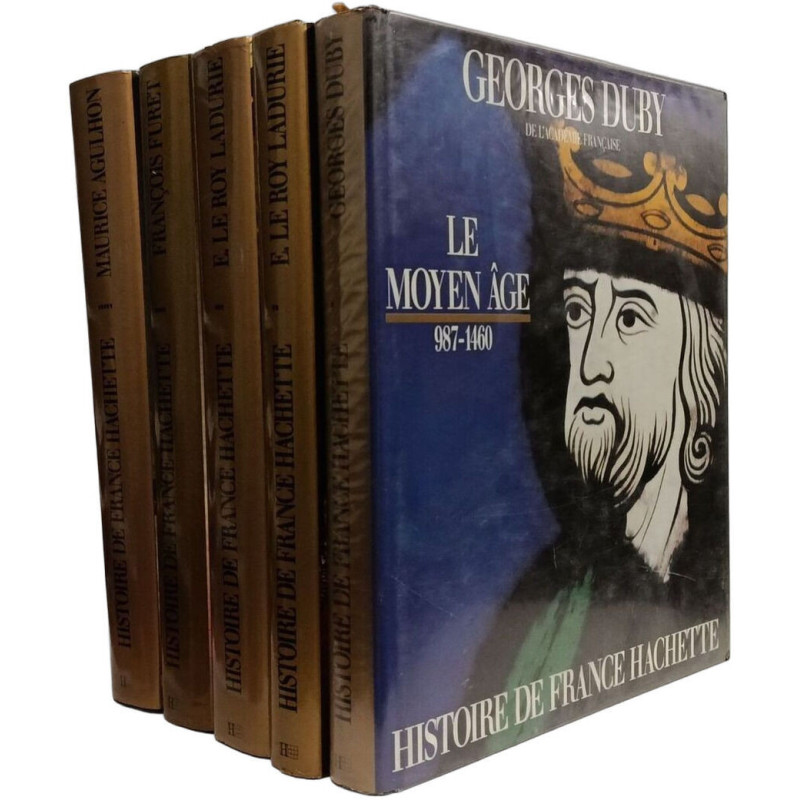 Histoire de France Hachette - TOMES 1 à 5 : Le moyen âge...