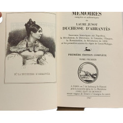 Mémoires complets et authentiques de Laure Junot Duchesse d'Abrantès