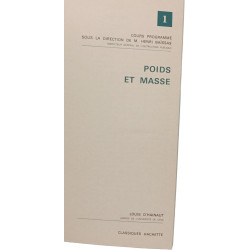 Poids et masse - cours programmé
