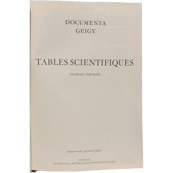 Tables scientifiques - Documenta Geigy