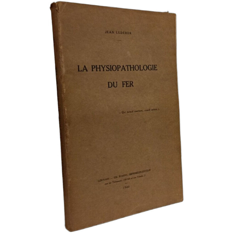 La physiopathologie du fer
