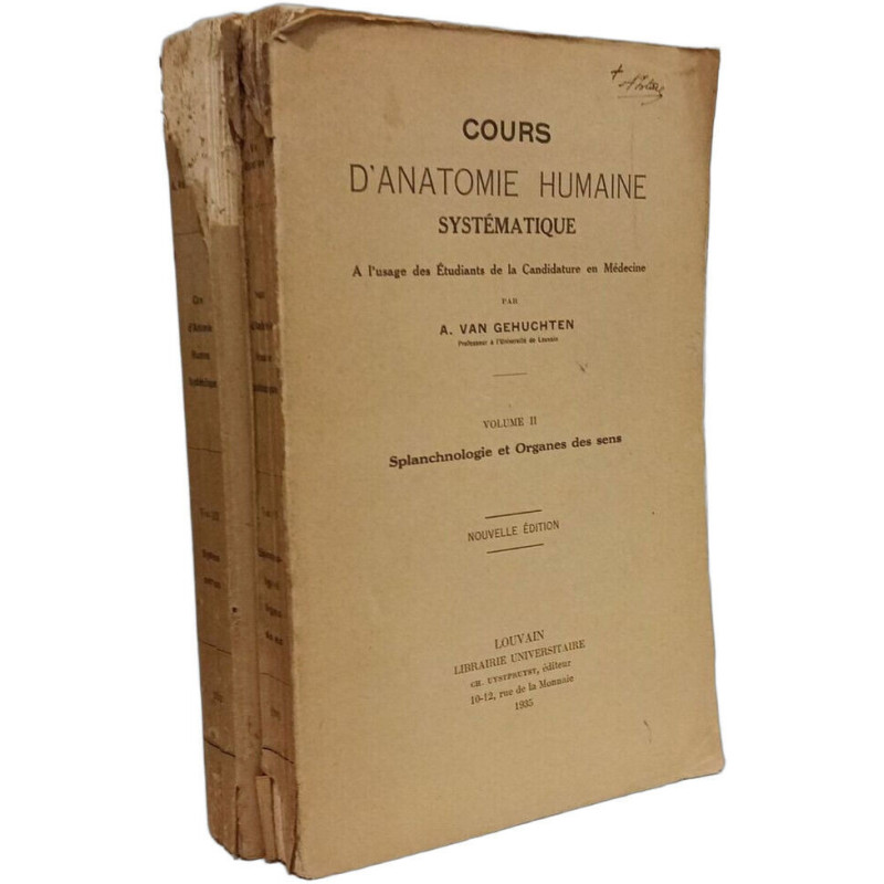 Cours d'anatomie humaine systématique - VOL. II (1935)...
