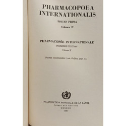 Pharmacopoea Internationalis editio prima VOLUMEN I (1951) +...