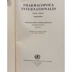 Pharmacopoea Internationalis editio prima VOLUMEN I (1951) +...