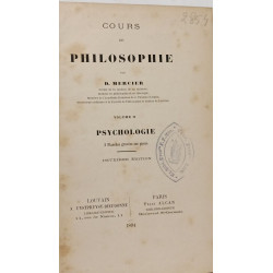 Cours de philosophie. Logique et notions d'ontologie VOLUME I +...