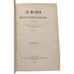 Le Muséon Revue Internationale - TOME IV: Janvier 1885