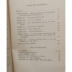 La Sainte Moscou - tableau de la vie religieuse et intellectuelle...