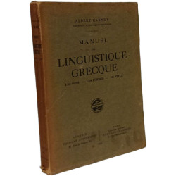 Manuel de linguistique grecque