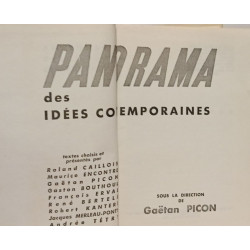 Panorama des idées contemporaines