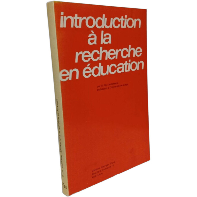Introduction à la recherche en éducation